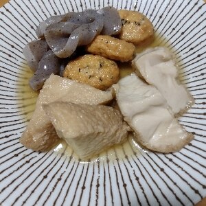 具材は4つ！大き目カットで簡単♪厚揚げの煮物